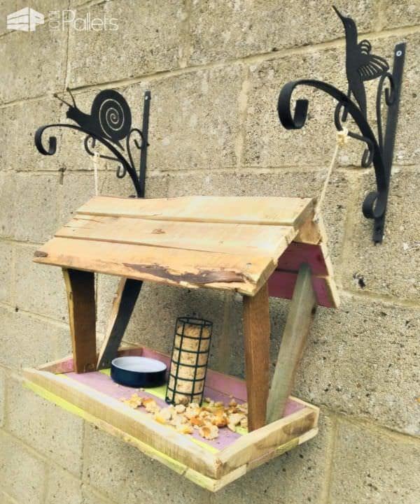 Easy Pallet Bird Feeder / Mangeoire Pour Oiseau Animal Pallet Houses & Pallet Supplies Easy Pallet Bird Feeder / Mangeoire Pour Oiseau Animal Pallet Houses & Pallet Supplies