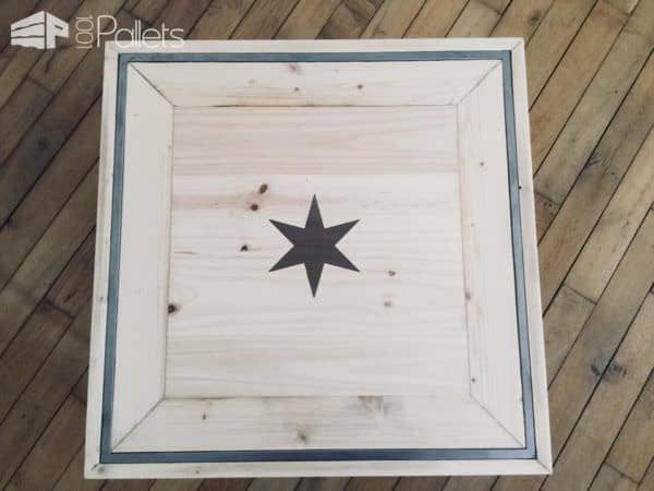 Metal-framed Pallet Inlay Coffee Table Pallet Coffee Tables Metal-framed Pallet Inlay Coffee Table Pallet Coffee Tables