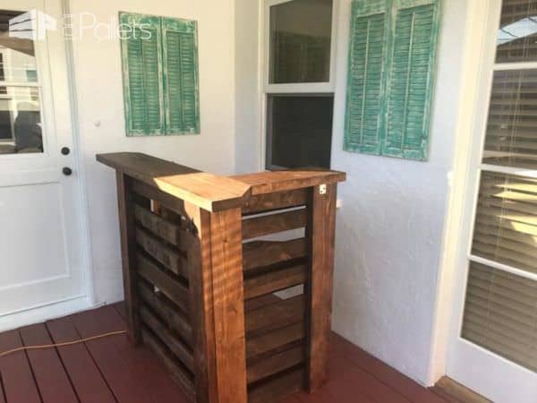L-shaped Pallet Bar Uses Small Areas Perfectly! Pallet Bars L-shaped Pallet Bar Uses Small Areas Perfectly! Pallet Bars