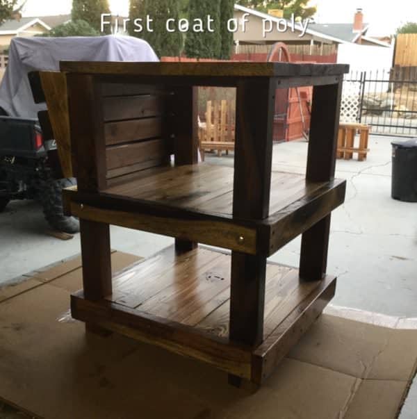 Mason Jar Lamp Pallet Side Table Pallet Desks & Pallet Tables Pallet Lamps & Lights Mason Jar Lamp Pallet Side Table Pallet Desks & Pallet Tables Pallet Lamps & Lights