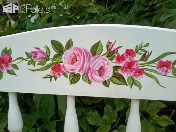 Pallet Wood Garden Bench Made With Two Headboards! Pallet Benches, Pallet Chairs & Stools Pallet Wood Garden Bench Made With Two Headboards! Pallet Benches, Pallet Chairs & Stools