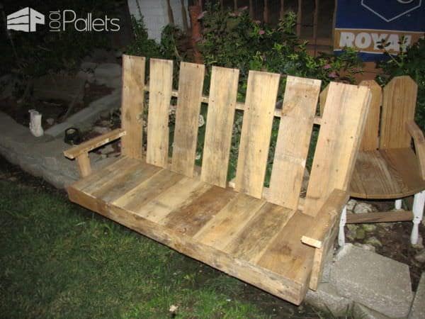 Awesome Pallet Arbor With 5-foot Swing! Lounges & Garden Sets Pallet Benches, Pallet Chairs & Stools Awesome Pallet Arbor With 5-foot Swing! Lounges & Garden Sets Pallet Benches, Pallet Chairs & Stools