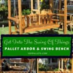 Awesome Pallet Arbor With 5-foot Swing! Lounges & Garden Sets Pallet Benches, Pallet Chairs & Stools Awesome Pallet Arbor With 5-foot Swing! Lounges & Garden Sets Pallet Benches, Pallet Chairs & Stools