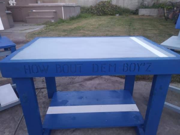 Dallas Cowboys Pallet Table Set Perfect For Fans Pallet Benches, Pallet Chairs & Stools Pallet Desks & Pallet Tables Dallas Cowboys Pallet Table Set Perfect For Fans Pallet Benches, Pallet Chairs & Stools Pallet Desks & Pallet Tables