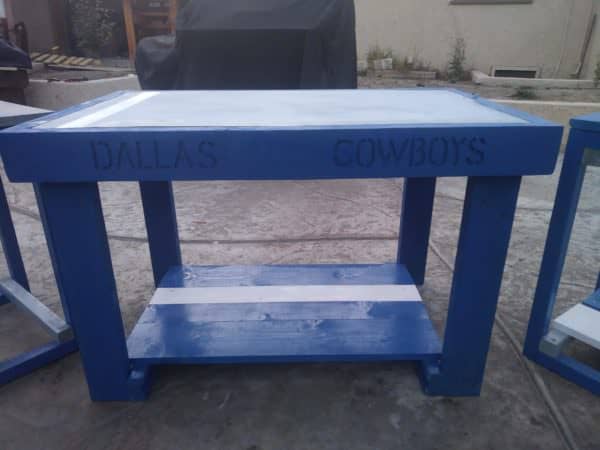Dallas Cowboys Pallet Table Set Perfect For Fans Pallet Benches, Pallet Chairs & Stools Pallet Desks & Pallet Tables Dallas Cowboys Pallet Table Set Perfect For Fans Pallet Benches, Pallet Chairs & Stools Pallet Desks & Pallet Tables