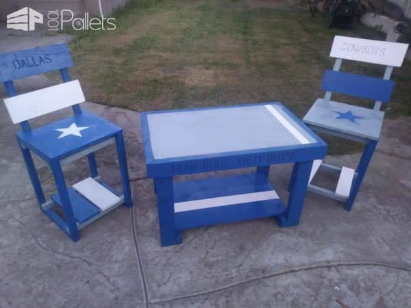 Dallas Cowboys Pallet Table Set Perfect For Fans Pallet Benches, Pallet Chairs & Stools Pallet Desks & Pallet Tables Dallas Cowboys Pallet Table Set Perfect For Fans Pallet Benches, Pallet Chairs & Stools Pallet Desks & Pallet Tables