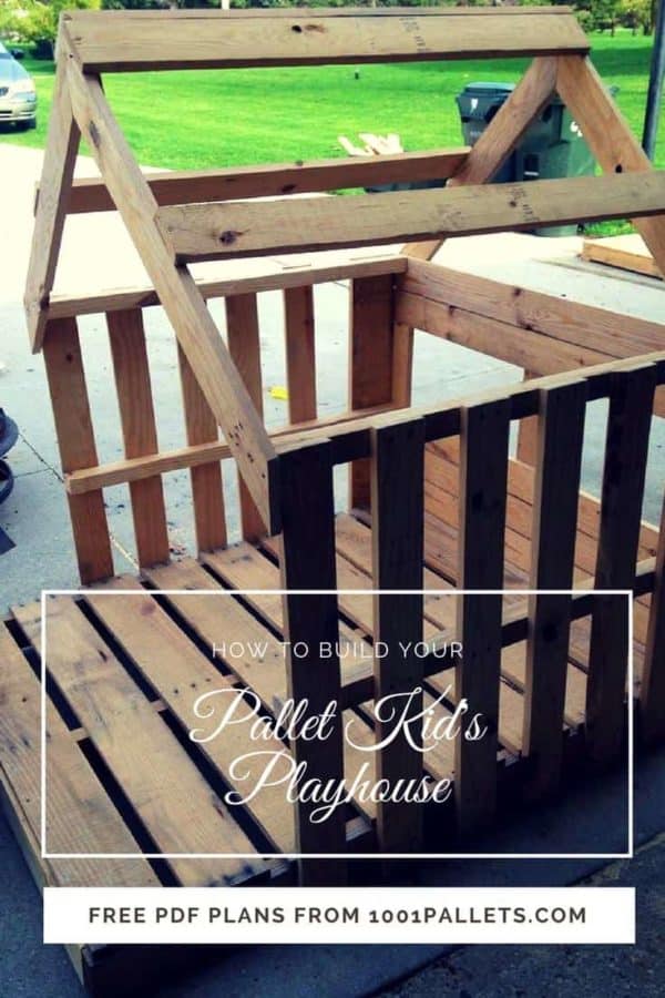 Easy Kid’s Pallet Playhouse English Tutorials Garden Easy Kid’s Pallet Playhouse English Tutorials Garden