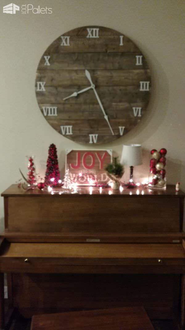 Make This Budget-friendly 40″ Pallet Farmhouse Clock Pallet Clocks Make This Budget-friendly 40″ Pallet Farmhouse Clock Pallet Clocks