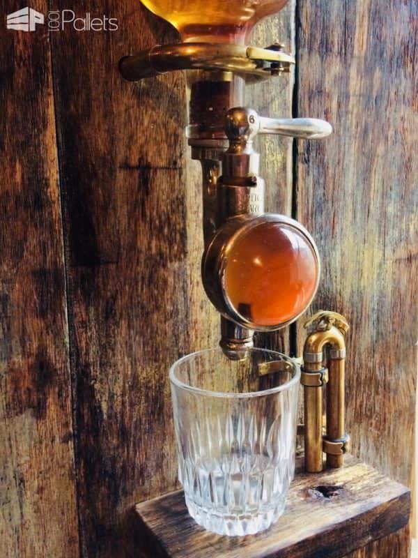 Portable Steampunk Upcycled Wood Whiskey Bar. Pallet Bars Portable Steampunk Upcycled Wood Whiskey Bar. Pallet Bars