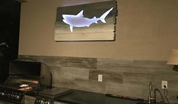 Stormy Night Pallet Wood Led-lit Wall Art Pallet Wall Decor & Pallet Painting Stormy Night Pallet Wood Led-lit Wall Art Pallet Wall Decor & Pallet Painting