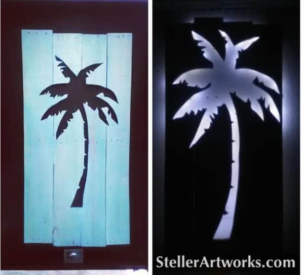 Stormy Night Pallet Wood Led-lit Wall Art Pallet Wall Decor & Pallet Painting Stormy Night Pallet Wood Led-lit Wall Art Pallet Wall Decor & Pallet Painting