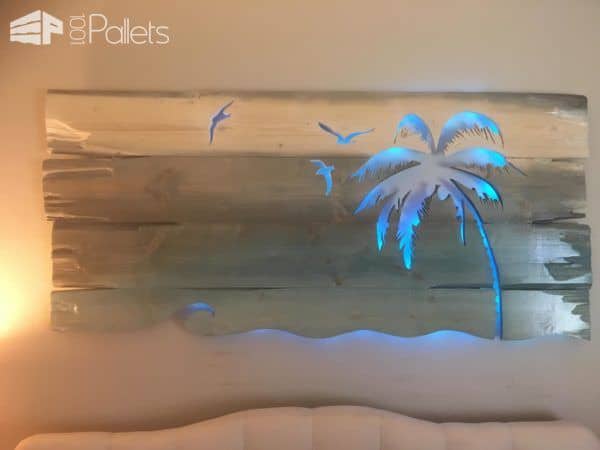 Stormy Night Pallet Wood Led-lit Wall Art Pallet Wall Decor & Pallet Painting Stormy Night Pallet Wood Led-lit Wall Art Pallet Wall Decor & Pallet Painting