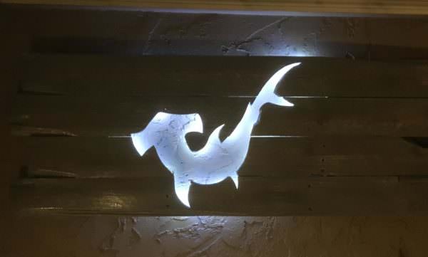Stormy Night Pallet Wood Led-lit Wall Art Pallet Wall Decor & Pallet Painting Stormy Night Pallet Wood Led-lit Wall Art Pallet Wall Decor & Pallet Painting