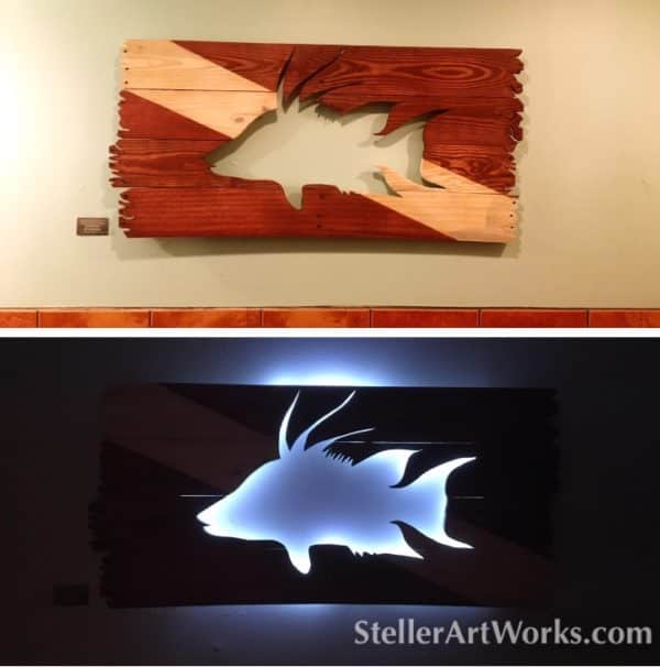 Stormy Night Pallet Wood Led-lit Wall Art Pallet Wall Decor & Pallet Painting Stormy Night Pallet Wood Led-lit Wall Art Pallet Wall Decor & Pallet Painting