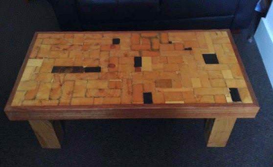 Upcycled Timber End-grain Coffee Table Pallet Coffee Tables Upcycled Timber End-grain Coffee Table Pallet Coffee Tables