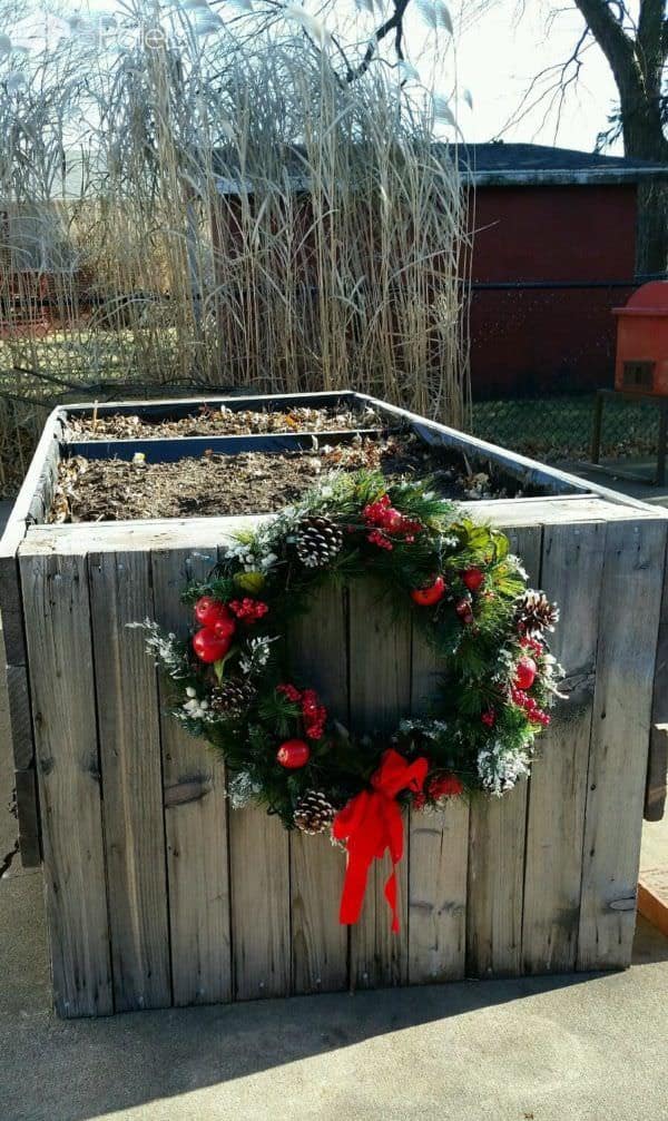 Wife’s Raised Pallet Wood Garden Planter Pallet Planters & Compost Bins Wife’s Raised Pallet Wood Garden Planter Pallet Planters & Compost Bins