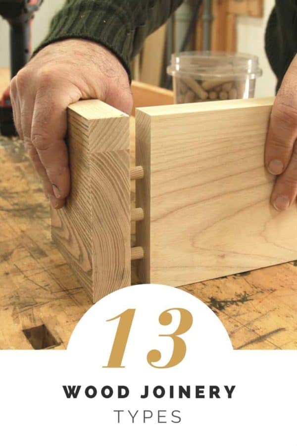 13 Wood Joinery Types Guide English Tutorials Woodworking 