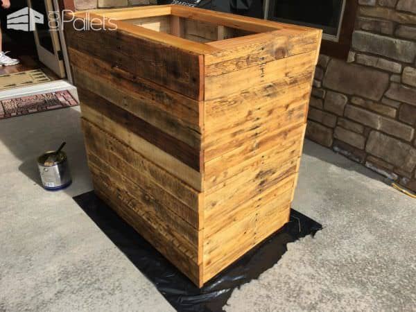Tin-topped Pallet Kindling Box Pallet Boxes & Chests Tin-topped Pallet Kindling Box Pallet Boxes & Chests