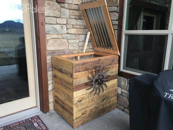 Tin-topped Pallet Kindling Box Pallet Boxes & Chests Tin-topped Pallet Kindling Box Pallet Boxes & Chests