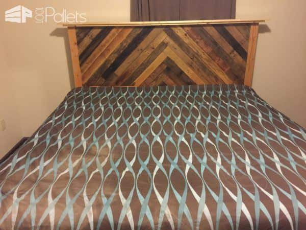 Diy Pallet Wood Herringbone Headboard Pallet Beds, Pallet Headboards & Frames Diy Pallet Wood Herringbone Headboard Pallet Beds, Pallet Headboards & Frames