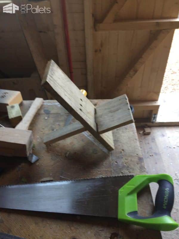 Pallet Tablet Bookstand: Inspired By Viking Chair! Pallet Home Accessories Pallet Tablet Bookstand: Inspired By Viking Chair! Pallet Home Accessories