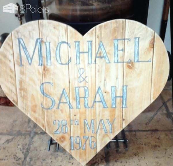 Pallet Wood Heart-shaped Wall Art: Save The Date! Pallet Wall Decor & Pallet Painting Pallet Wood Heart-shaped Wall Art: Save The Date! Pallet Wall Decor & Pallet Painting