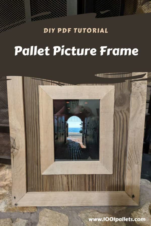 Pallet Wood Picture Frame English Tutorials Home décor 