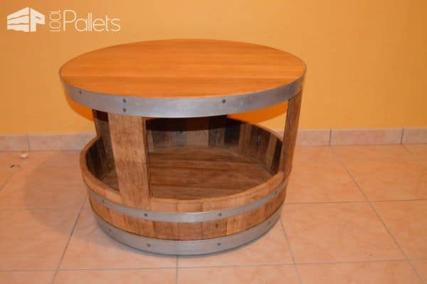 Upcycled Wine Barrel Furniture Pallet Coffee Tables Upcycled Wine Barrel Furniture Pallet Coffee Tables