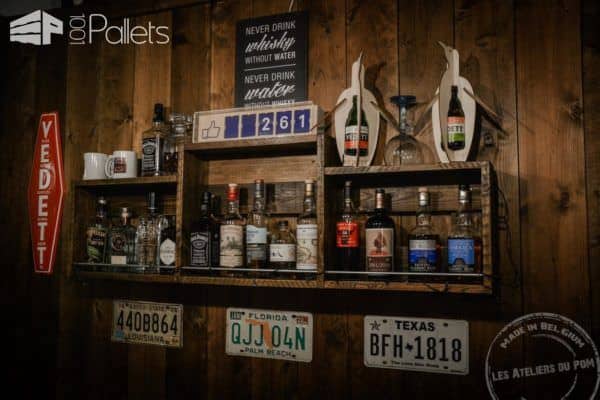 Vintage Barber Shop Decorated Using Pallets! Pallet Store, Bar & Restaurant Decorations Vintage Barber Shop Decorated Using Pallets! Pallet Store, Bar & Restaurant Decorations