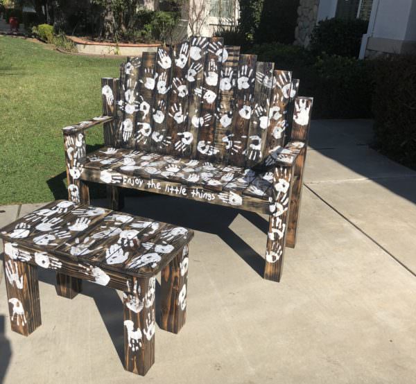 Enjoy the Little Things Pallet Bench Set Pallet Benches, Pallet Chairs & Stools Enjoy the Little Things Pallet Bench Set Pallet Benches, Pallet Chairs & Stools