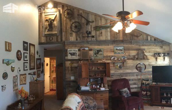 Outstanding Vaulted Ceiling Pallet Wall Pallet Walls & Pallet Doors Outstanding Vaulted Ceiling Pallet Wall Pallet Walls & Pallet Doors