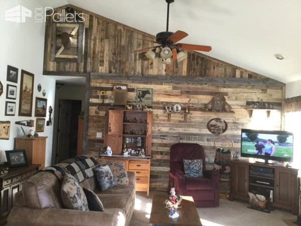 Outstanding Vaulted Ceiling Pallet Wall Pallet Walls & Pallet Doors Outstanding Vaulted Ceiling Pallet Wall Pallet Walls & Pallet Doors
