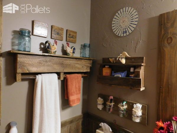 Stupendous Rustic Pallet Bathroom Transformation! Pallet Cabinets & Wardrobes Pallet Home Décor Ideas Stupendous Rustic Pallet Bathroom Transformation! Pallet Cabinets & Wardrobes Pallet Home Décor Ideas