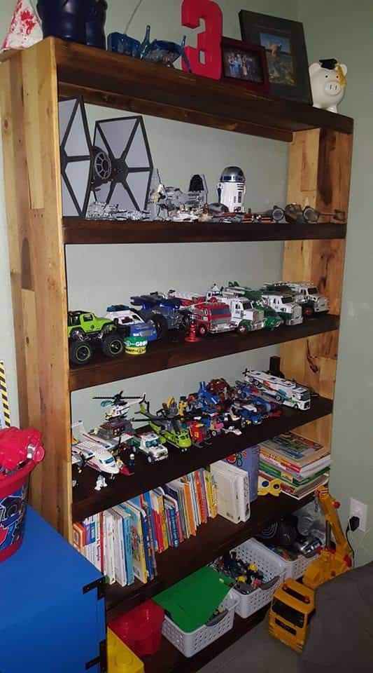 Two-tone Pallet Display Shelf Doubles As Bookshelf! Pallet Bookcases & Bookshelves Two-tone Pallet Display Shelf Doubles As Bookshelf! Pallet Bookcases & Bookshelves