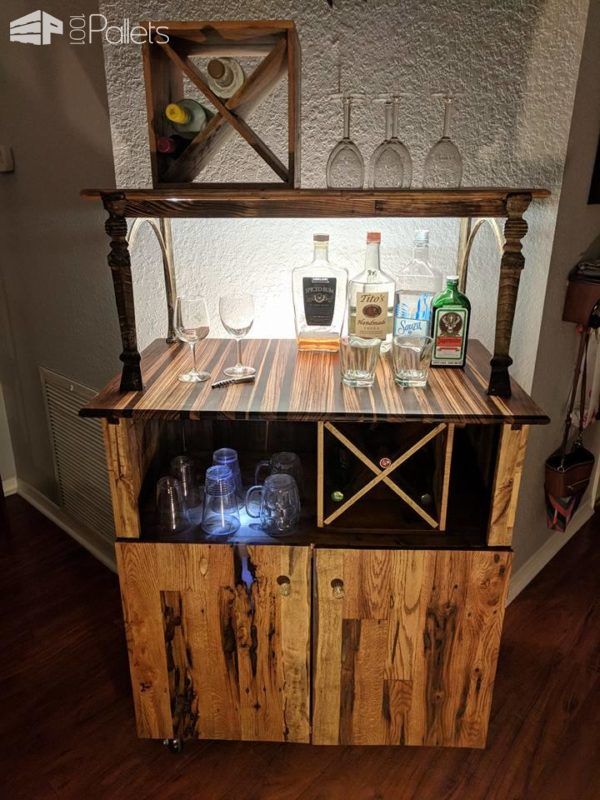 Wormhole Pallet Bar With Zebra Butcher Block Top! Pallet Bars Wormhole Pallet Bar With Zebra Butcher Block Top! Pallet Bars