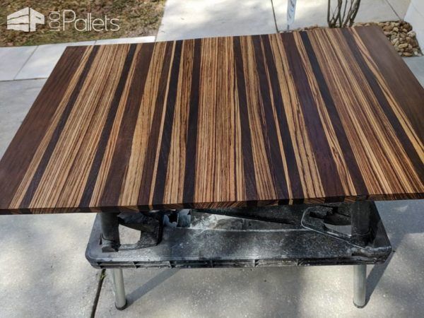 Wormhole Pallet Bar With Zebra Butcher Block Top! Pallet Bars Wormhole Pallet Bar With Zebra Butcher Block Top! Pallet Bars