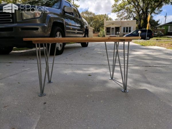 Mid-century Live-edge Pallet Coffee Table Pallet Coffee Tables Mid-century Live-edge Pallet Coffee Table Pallet Coffee Tables