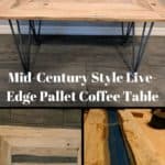Mid-century Live-edge Pallet Coffee Table Pallet Coffee Tables Mid-century Live-edge Pallet Coffee Table Pallet Coffee Tables