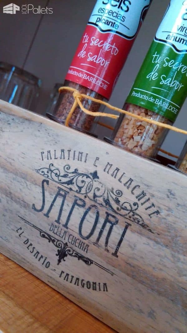 Pallet Block Becomes Decorative Spice Bottle Holder Pallet Home Accessories Pallet Block Becomes Decorative Spice Bottle Holder Pallet Home Accessories