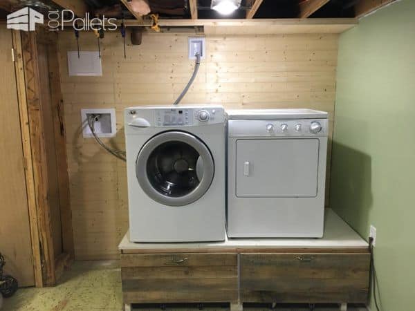 Pallet Wood Laundry Pedestal Features Handy Drawers Pallet Boxes & Chests Pallet Shelves & Pallet Coat Hangers Pallet Wood Laundry Pedestal Features Handy Drawers Pallet Boxes & Chests Pallet Shelves & Pallet Coat Hangers