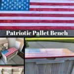 Patriotic Pallet Bench Features Hidden Storage Pallet Benches, Pallet Chairs & Stools Patriotic Pallet Bench Features Hidden Storage Pallet Benches, Pallet Chairs & Stools