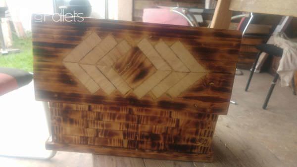 Woodburned Pallet Jewelry Box Features Wood Inlay Pallet Boxes & Chests Pallet Home Décor Ideas Woodburned Pallet Jewelry Box Features Wood Inlay Pallet Boxes & Chests Pallet Home Décor Ideas
