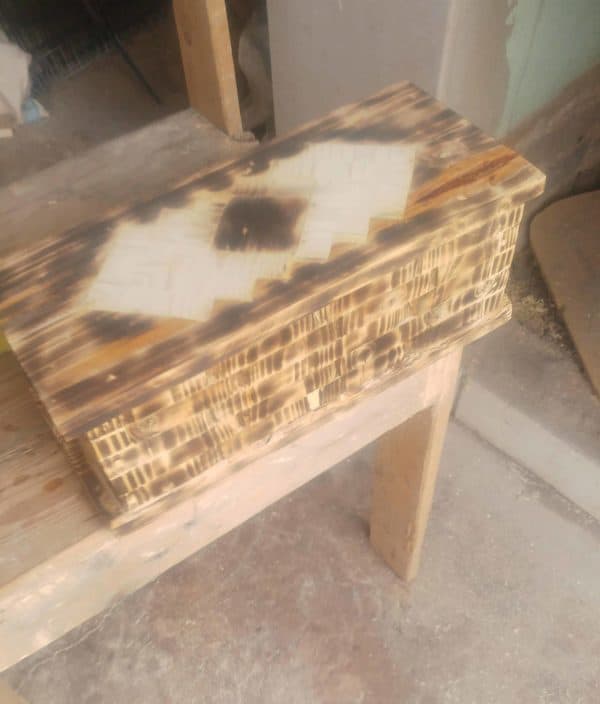 Woodburned Pallet Jewelry Box Features Wood Inlay Pallet Boxes & Chests Pallet Home Décor Ideas Woodburned Pallet Jewelry Box Features Wood Inlay Pallet Boxes & Chests Pallet Home Décor Ideas