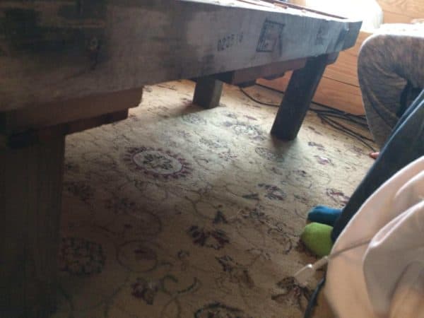 Awesome Angled Coffee Table Made Using 2 Pallets! Pallet Coffee Tables Awesome Angled Coffee Table Made Using 2 Pallets! Pallet Coffee Tables