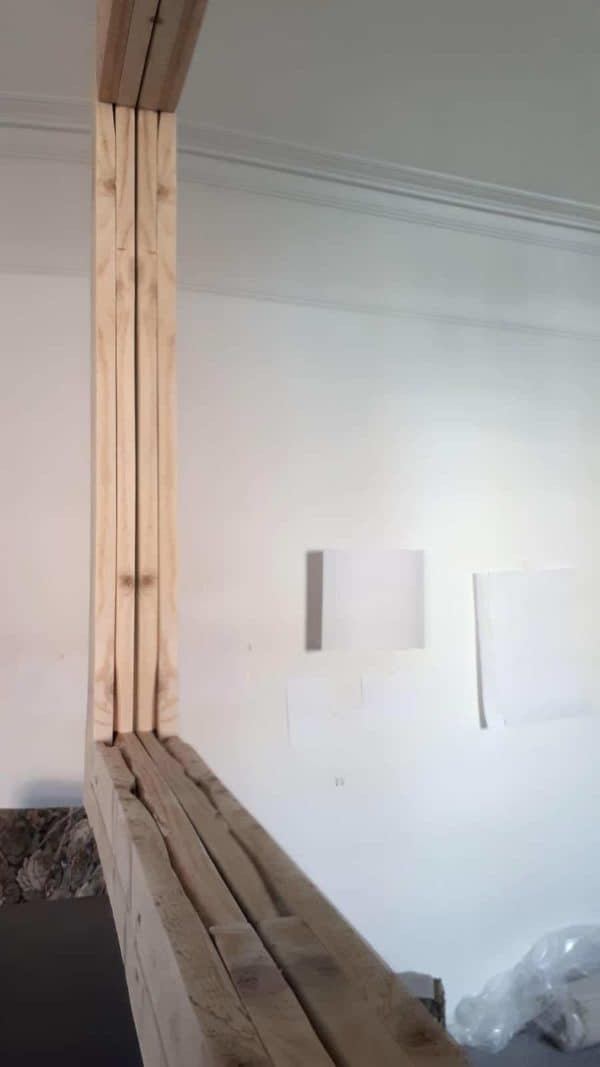 Large Simple Pallet Mirror Frame Dresses Up The Walls Pallet Wall Decor & Pallet Painting Large Simple Pallet Mirror Frame Dresses Up The Walls Pallet Wall Decor & Pallet Painting