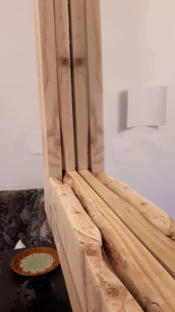 Large Simple Pallet Mirror Frame Dresses Up The Walls Pallet Wall Decor & Pallet Painting Large Simple Pallet Mirror Frame Dresses Up The Walls Pallet Wall Decor & Pallet Painting