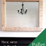 Large Simple Pallet Mirror Frame Dresses Up The Walls Pallet Wall Decor & Pallet Painting Large Simple Pallet Mirror Frame Dresses Up The Walls Pallet Wall Decor & Pallet Painting