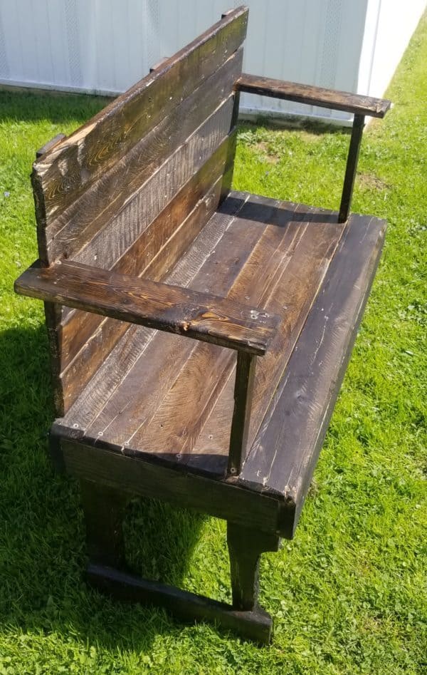 Rustic Pallet Loveseat Bench Is Perfect For Smaller Spaces Pallet Benches, Pallet Chairs & Stools Rustic Pallet Loveseat Bench Is Perfect For Smaller Spaces Pallet Benches, Pallet Chairs & Stools