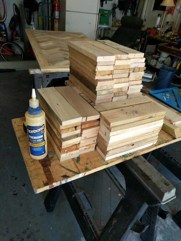 10 Pallets Double-sided Herringbone Barn Door Pallet Walls & Pallet Doors 10 Pallets Double-sided Herringbone Barn Door Pallet Walls & Pallet Doors