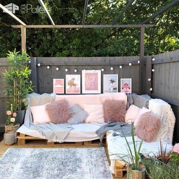 Easy Pallet Corner Sofa Lounges & Garden Sets Pallet Sofas & Couches Easy Pallet Corner Sofa Lounges & Garden Sets Pallet Sofas & Couches